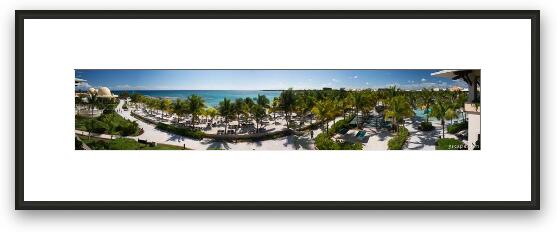 Panoramic of Barcelo Maya Palace Resort Framed Fine Art Print