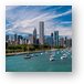 Chicago Skyline Daytime Panoramic Metal Print