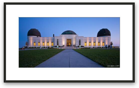 Griffith Observatory at Dusk Framed Fine Art Print