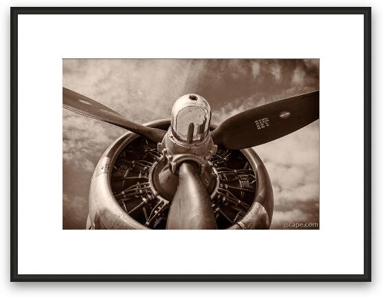 Vintage B-17 Flying Fortress Framed Fine Art Print
