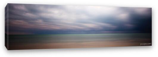 Abstract Long Exposure Beach Panoramic Fine Art Canvas Print