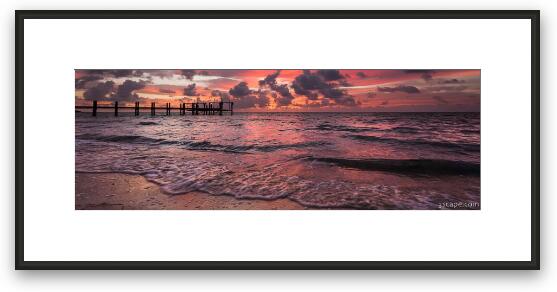 Sunrise Panoramic, Marathon Key Framed Fine Art Print
