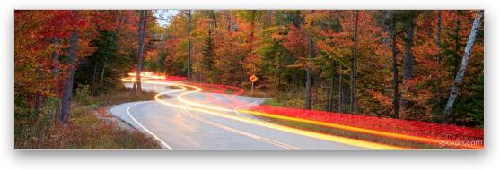 Door County Curvy Road Panoramic (Route 42) Fine Art Print