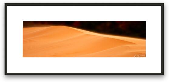 Coral Pink Sand Dunes Panoramic Framed Fine Art Print