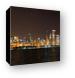 Beautiful Chicago Skyline with Fireworks (High Resolution) Canvas Print