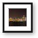 Beautiful Chicago Skyline with Fireworks (High Resolution) Framed Print