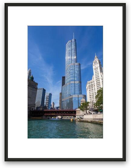 Trump Tower Chicago Framed Fine Art Print