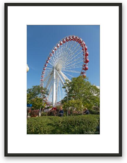Navy Pier Ferris Wheel Framed Fine Art Print