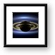 Saturn Mosaic with Earth Framed Print