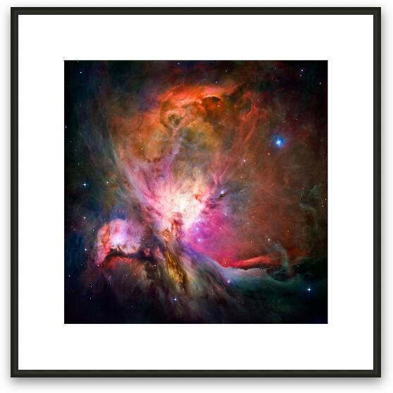Hubble's sharpest view of the Orion Nebula Framed Fine Art Print
