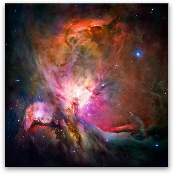 Hubble's sharpest view of the Orion Nebula Fine Art Metal Print