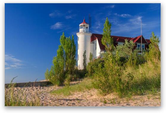 Point Betsie Lighthouse, near Crystallia, Michigan Fine Art Metal Print