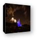 Disney Castle Fireworks and Light Show Canvas Print