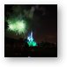 Disney Castle Fireworks and Light Show Metal Print