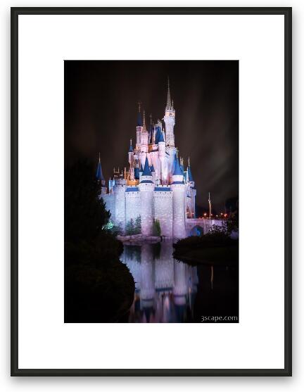 Cinderella's Castle Reflection Framed Fine Art Print