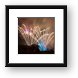 Disney Castle Fireworks and Light Show Framed Print