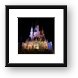 Cinderella's Castle at Night Framed Print