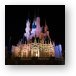 Cinderella's Castle at Night Metal Print