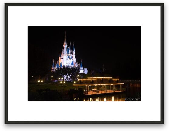 Cinderella's Castle at Night Framed Fine Art Print