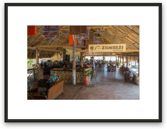 Zambezi Restaurant at Ostrich Farm Framed Fine Art Print