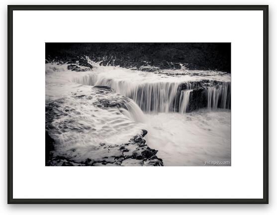 Boka Pistol at Shete Boka National Park BW Framed Fine Art Print