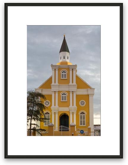 Temple Emanuel in Willemstad Framed Fine Art Print