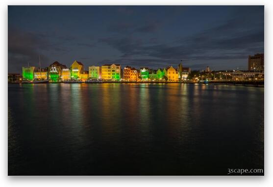 Willemstad at Night Fine Art Print