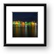 Willemstad and Queen Emma Bridge at Night Framed Print