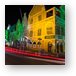 Shops in Willemstad at Night Metal Print