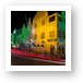 Shops in Willemstad at Night Art Print