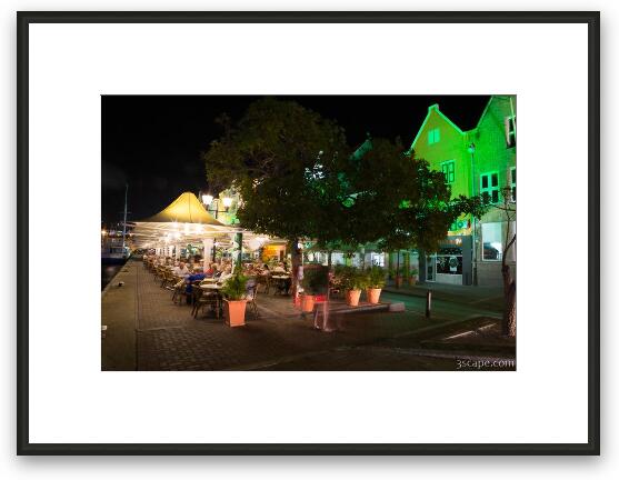 Iguana Cafe in Willemstad Framed Fine Art Print