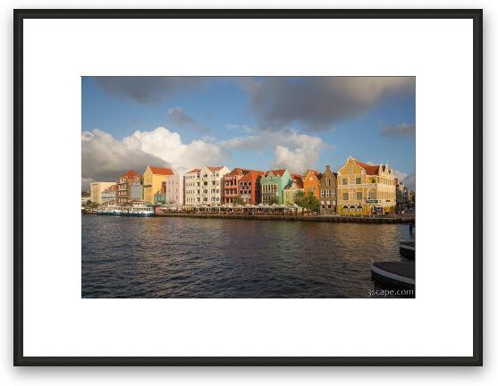 Punda district in Willemstad Framed Fine Art Print