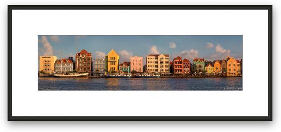 Willemstad Curacao Panoramic Framed Fine Art Print