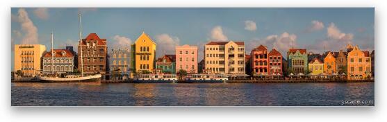 Willemstad Curacao Panoramic Fine Art Metal Print