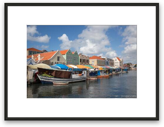 Punda Floating Market in Willemstad Framed Fine Art Print
