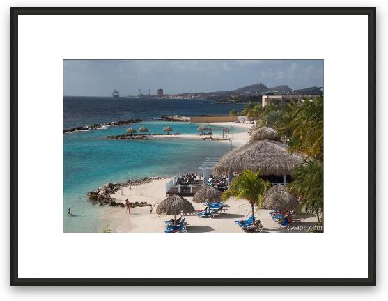Beach at the Sunscape Resort Framed Fine Art Print