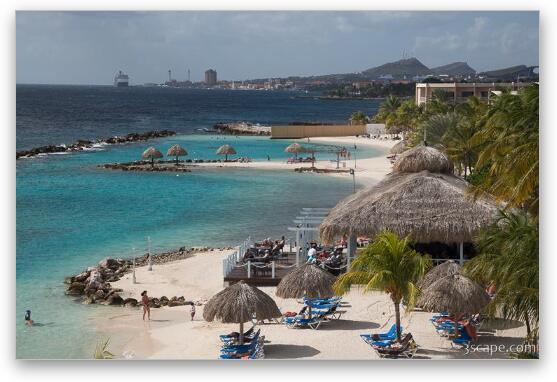 Beach at the Sunscape Resort Fine Art Print by Adam Romanowicz