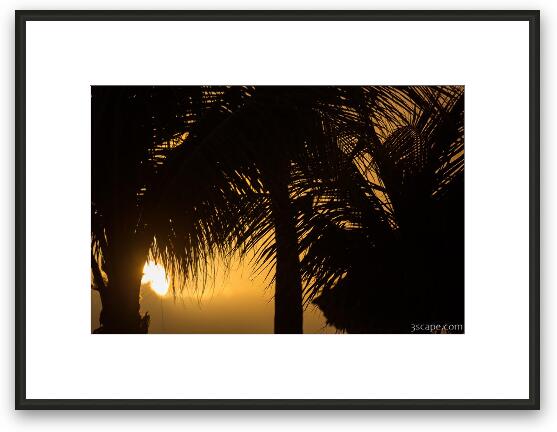Curacao Sunset Framed Fine Art Print