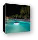 Sunscape Resort Pool at Night Canvas Print