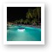Sunscape Resort Pool at Night Art Print