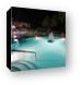 Sunscape Resort Pool at Night Canvas Print