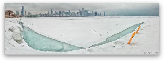 Frozen Chicago Fine Art Metal Print
