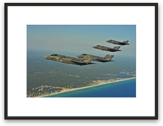 F-35 Lightning II Joint Strike Fighters Framed Fine Art Print