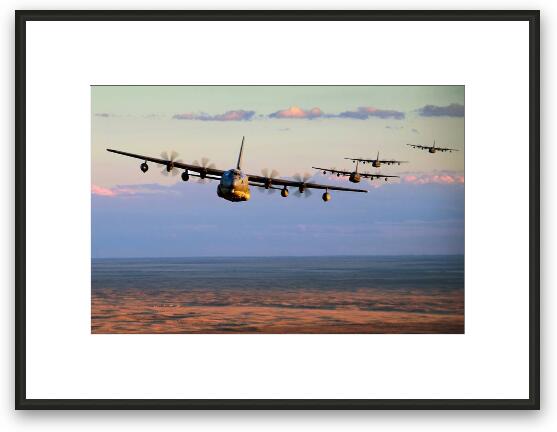 MC-130J Commando Gunships Framed Fine Art Print
