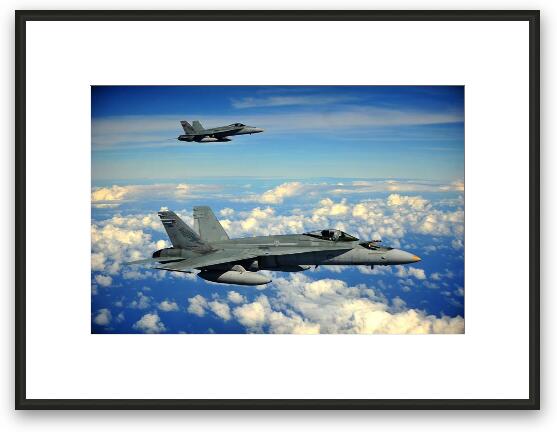 F/A-18 Hornets Framed Fine Art Print