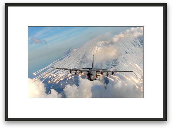 AC-130H/U Gunship Framed Fine Art Print