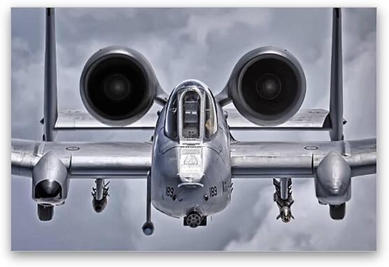 A-10 Thunderbolt II Fine Art Metal Print