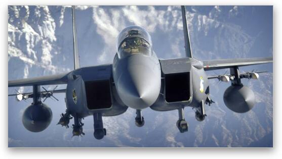 F-15E Strike Eagle Fine Art Metal Print