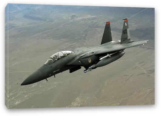 F-15E Strike eagle Fine Art Canvas Print