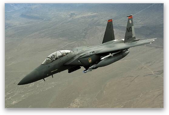 F-15E Strike eagle Fine Art Metal Print